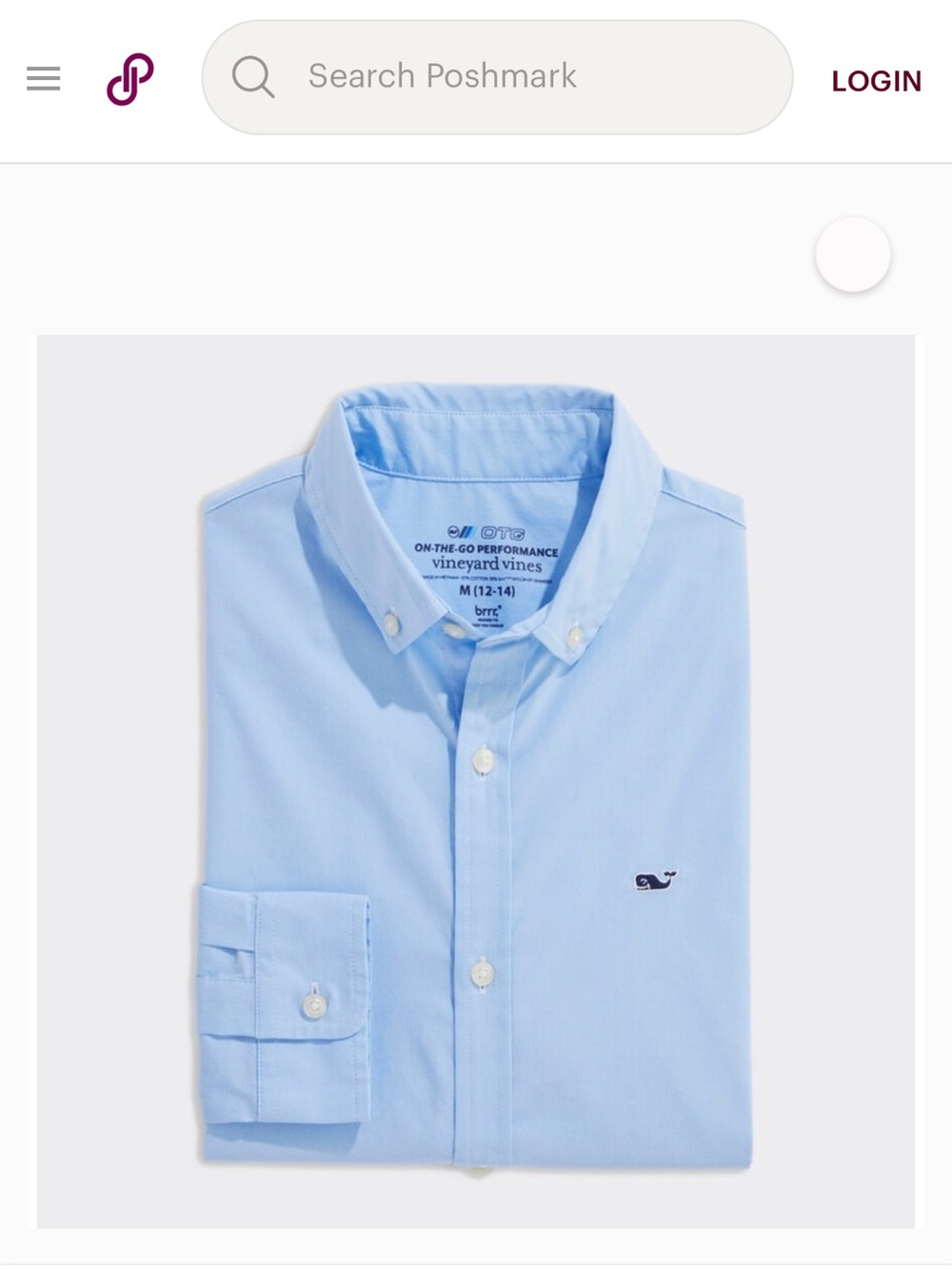 Vineyard Vines Light Blue Oxford Button-Down Shirt